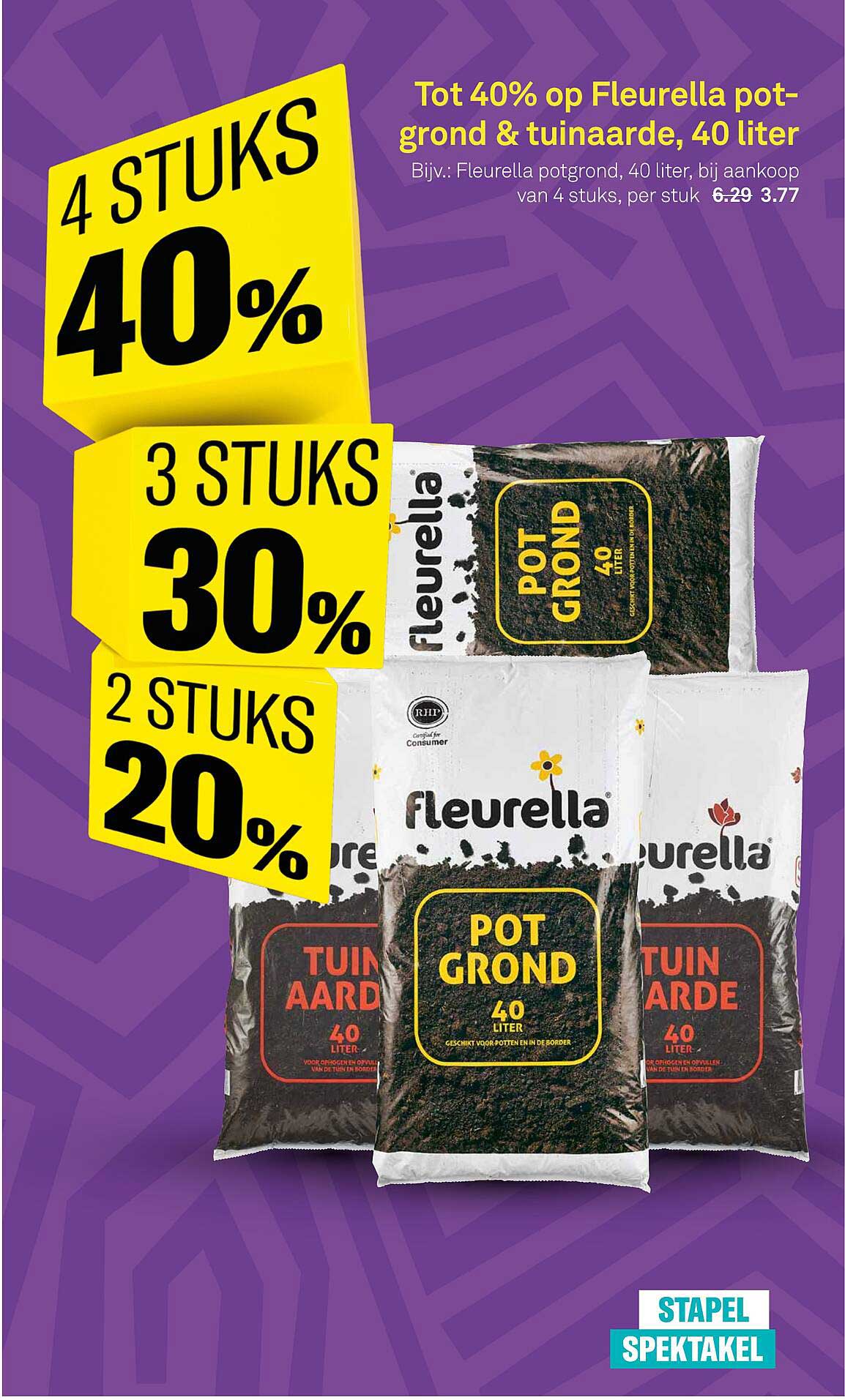 Tot 40% op Fleurella potgrond & tuinaarde, 40 liter