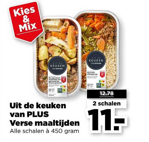 Uit de keuken van PLUS Verse maaltijden