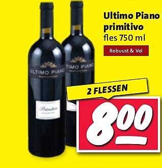 Ultimo Piano primitivo fles 750 ml