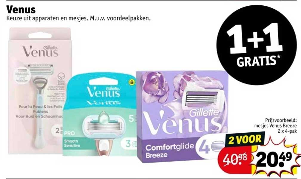 Venus Keuze uit apparaten en mesjes. M.u.v. voordeelpakken.