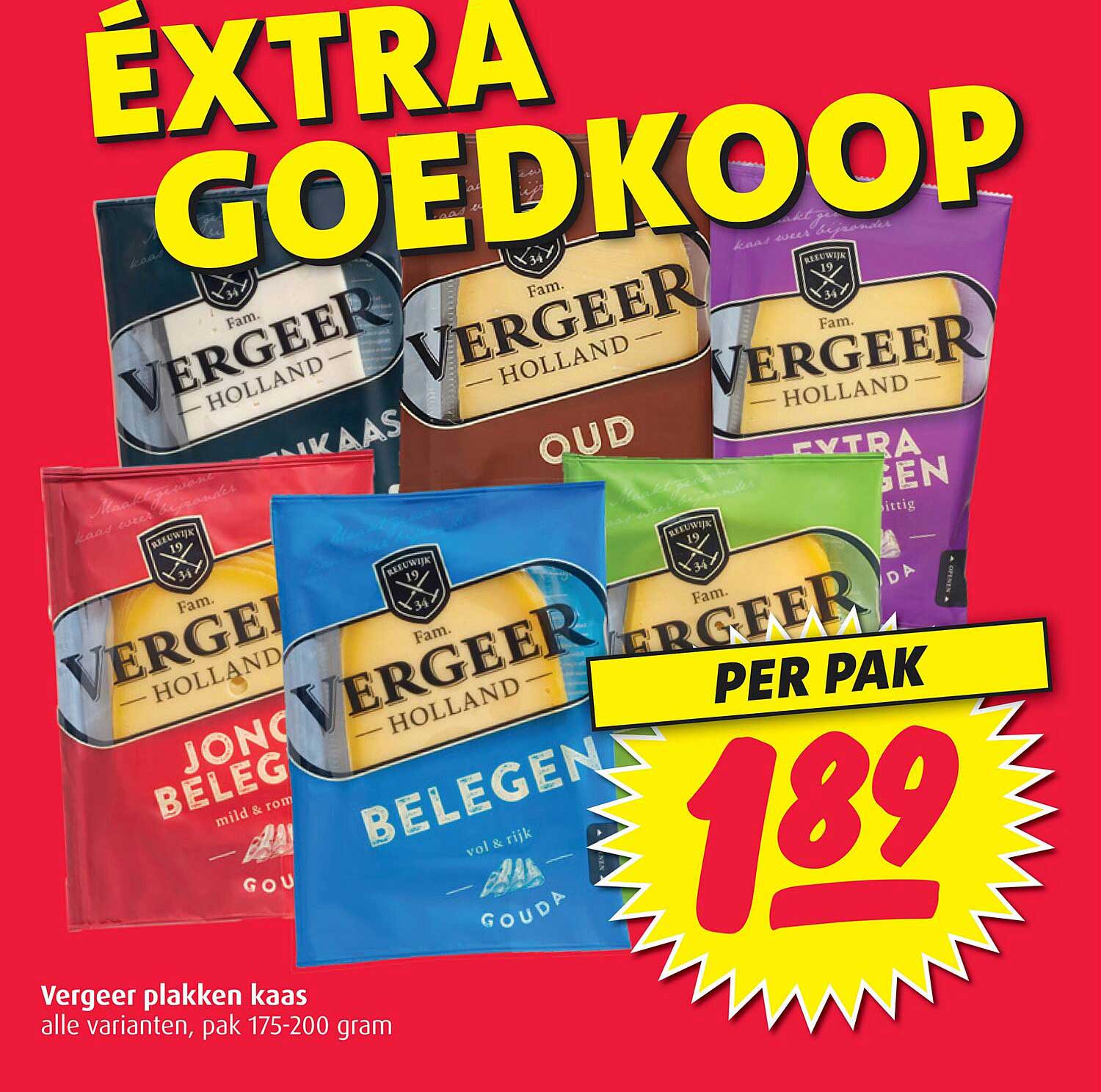 Vergeer plakken kaas