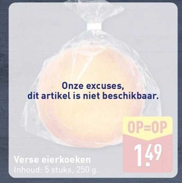 Verse eierkoeken