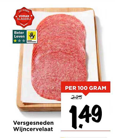 Versgesneden Wijncervelaat