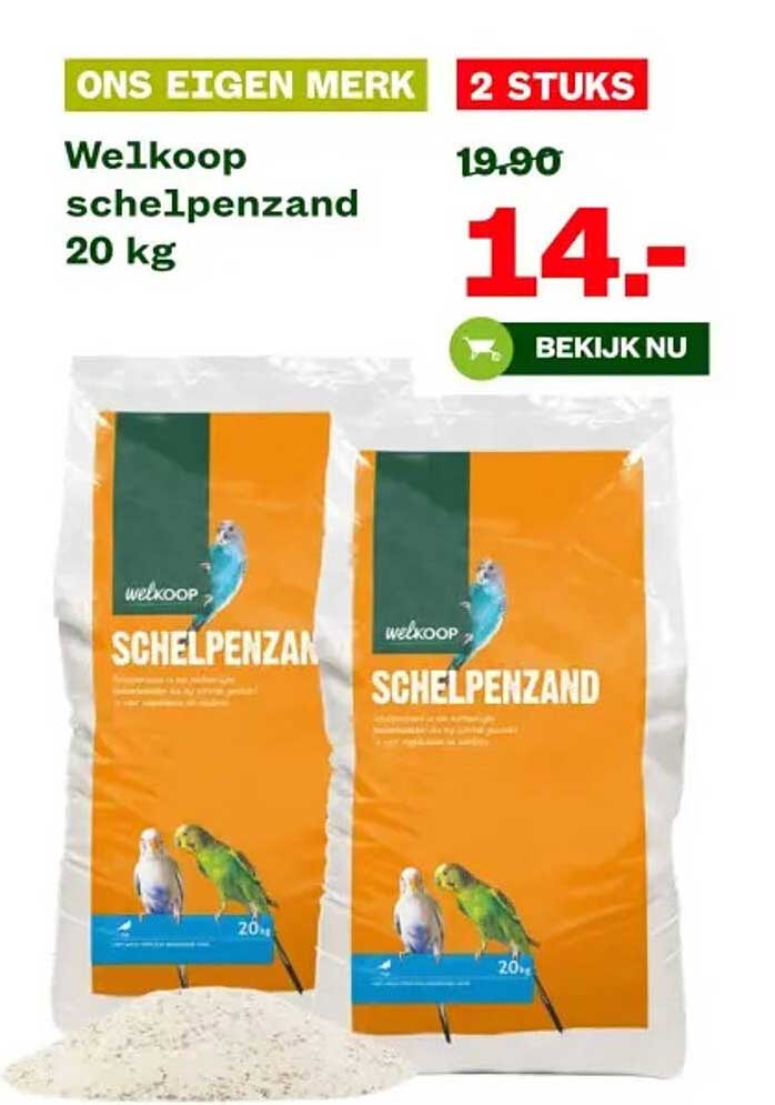 Welkoop schelpenzand 20 kg