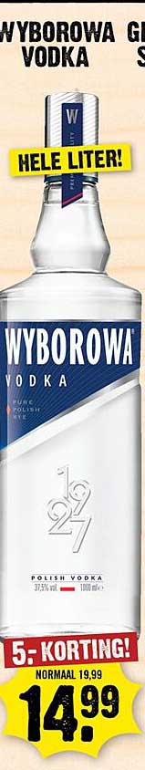 WYBOROWA GIN VODKA 1 LITER