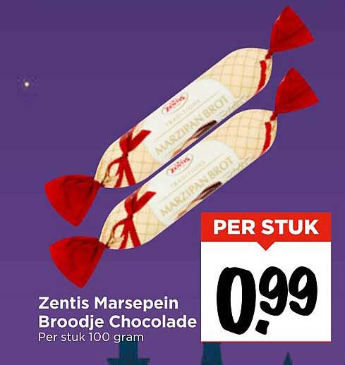 Zentis Marsepein Broodje Chocolade