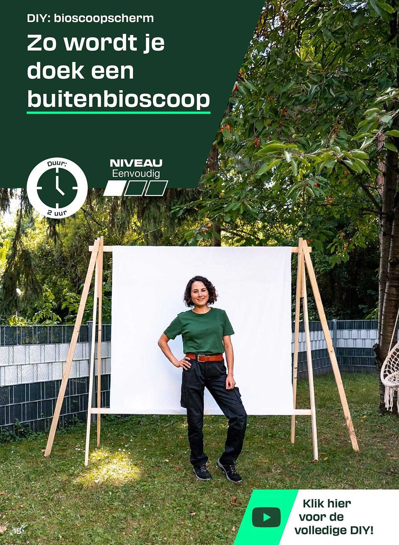 Zo wordt je doek een buitenbioscoop