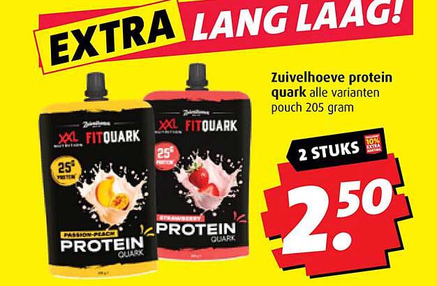 Zuivelhoeve protein quark alle varianten pouch 205 gram