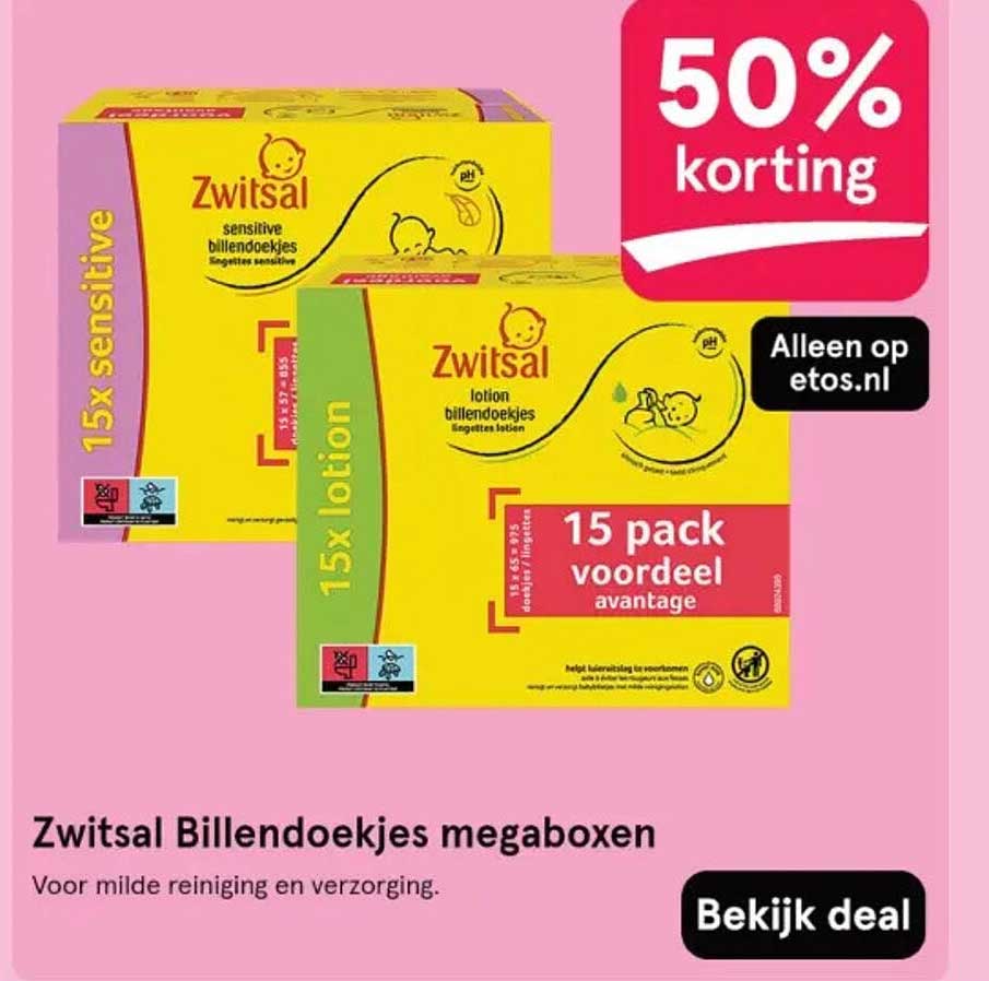 Zwitsal Billendoekjes megaboxen