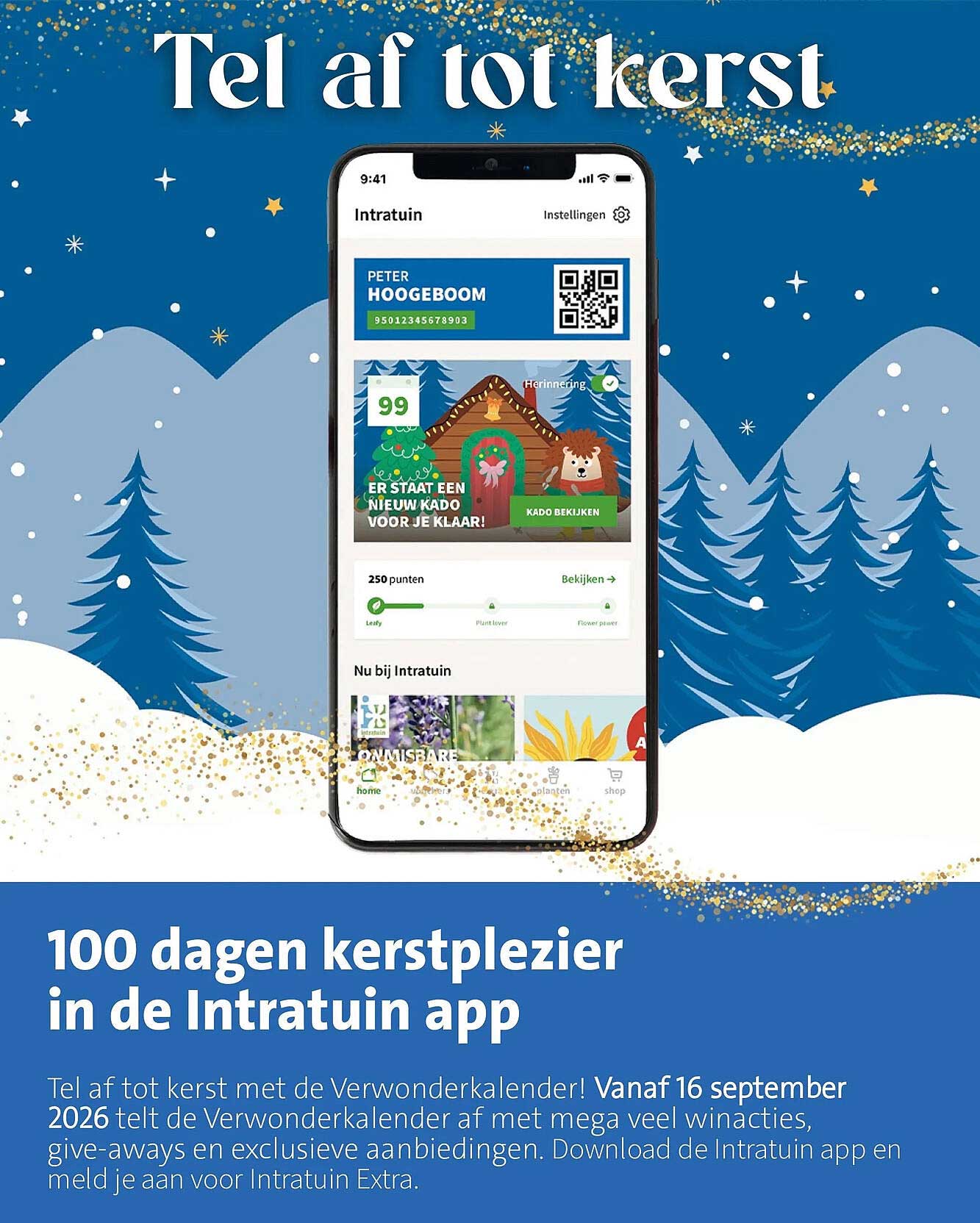 100 dagen kerstplezier in de Intratuin app