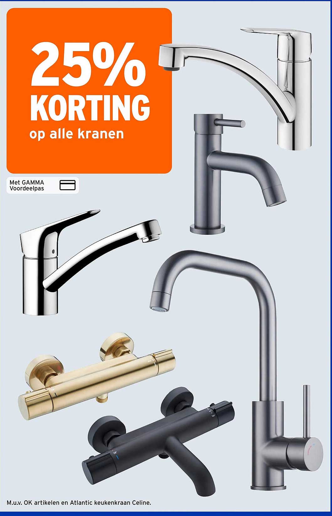 25% KORTING op alle kranen