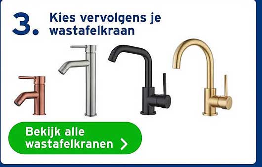 3. Kies vervolgens je wastafelkraan