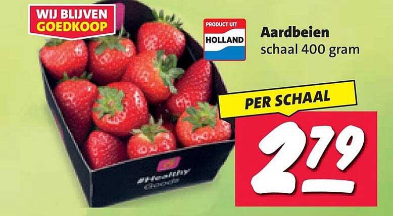 Aardbeien schaal 400 gram
