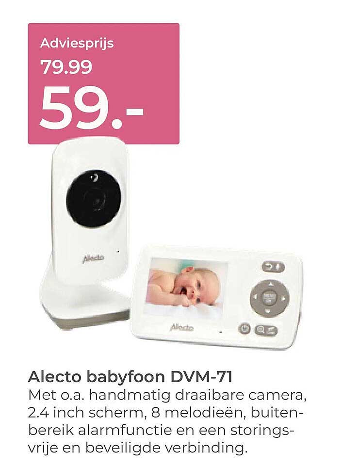 Alecto babyfoon DVM-71