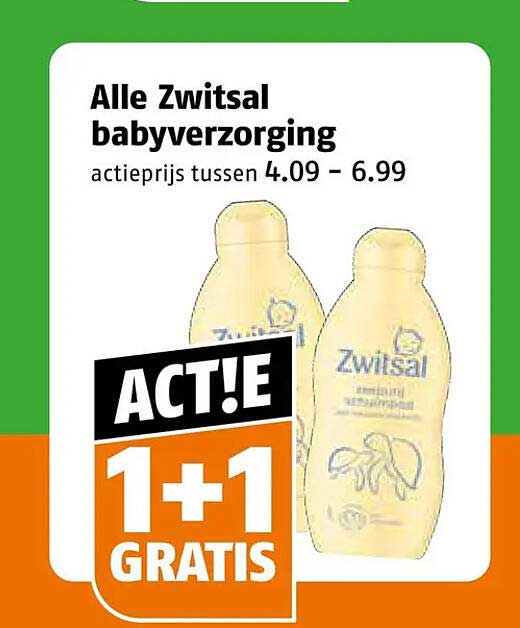 Alle Zwitsal babyverzorging 1+1 GRATIS