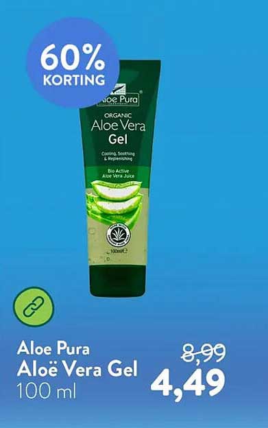 Aloe Pura Aloë Vera Gel 100 ml 60% KORTING