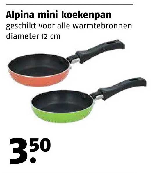 Alpina mini koekenpan geschikt voor alle warmtebronnen diameter 12 cm