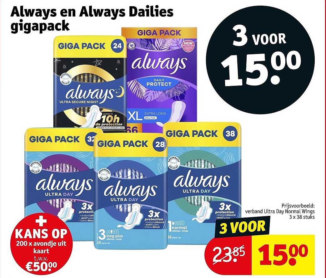 Always en Always Dailies gigapack