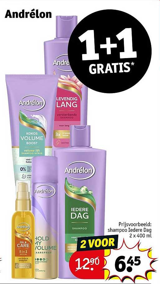 Andrélon 1+1 GRATIS*