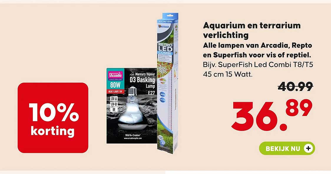 Aquarium en terrarium verlichting