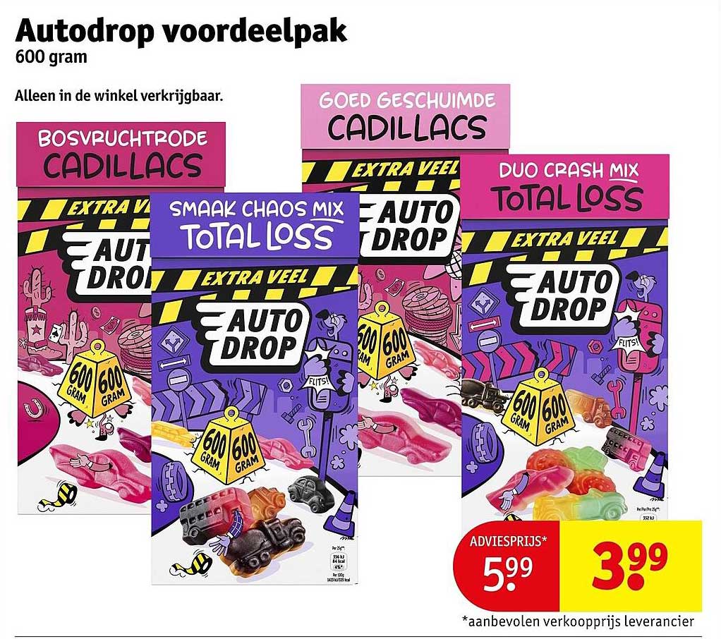 Autodrop voordeelpak 600 gram