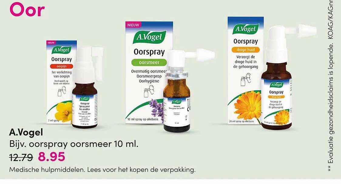 A.Vogel Bijv. oorspray oorsmeer 10 ml.