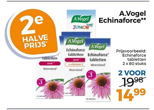 A.Vogel Echinaforce** 2e halve prijs