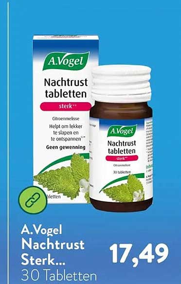 A.Vogel Nachtrust Sterk... 30 Tabletten