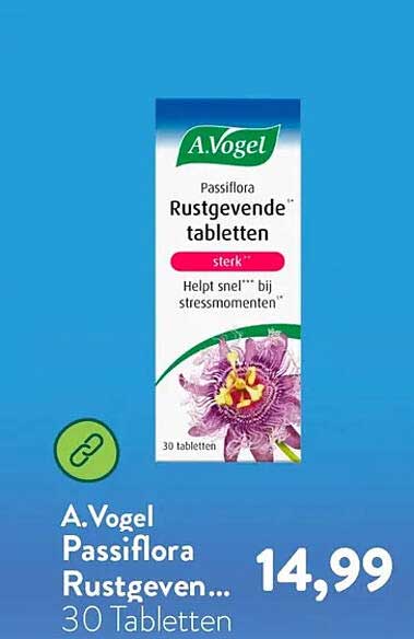 A.Vogel Passiflora Rustgevende... 30 Tabletten