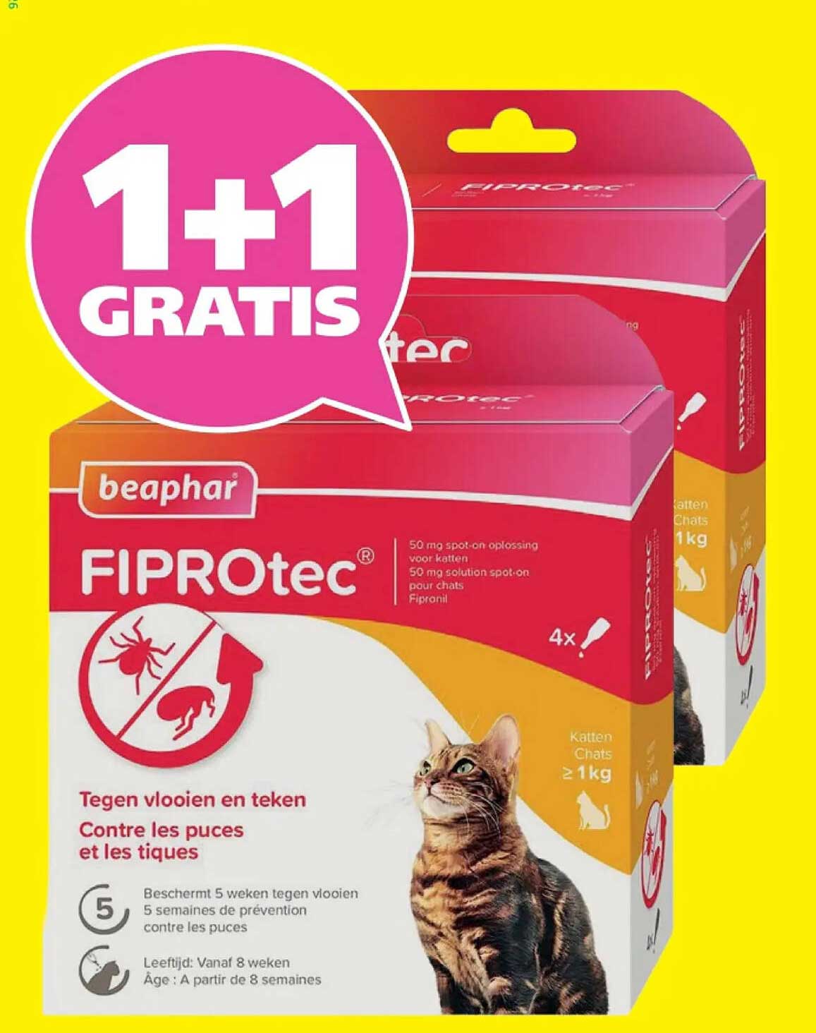 beaphar FIPROtec 1+1 gratis