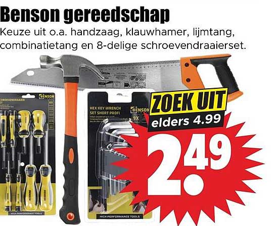 Benson gereedschap