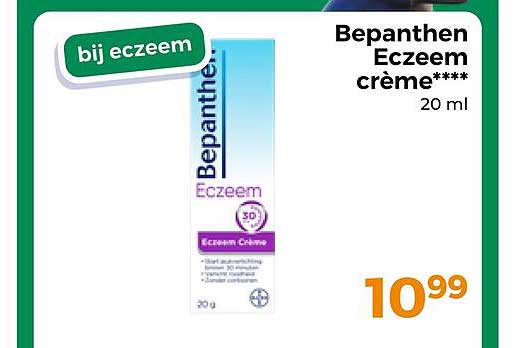 Bepanthen Eczeem crème**** 20 ml bij eczeem