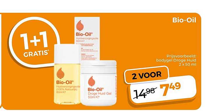 Bio-Oil Prijsvoorbehoud lichaamsverzorging Droge Huid 2x 50 ml 1+1 GRATIS