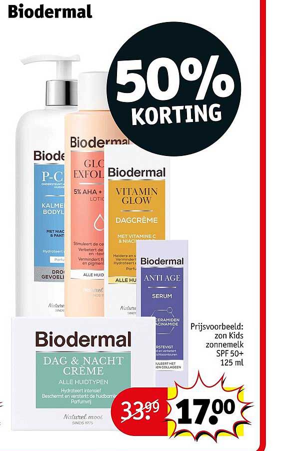 Biodermal 50% korting