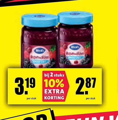 Bionova jam bij 2 stuks 10% EXTRA KORTING