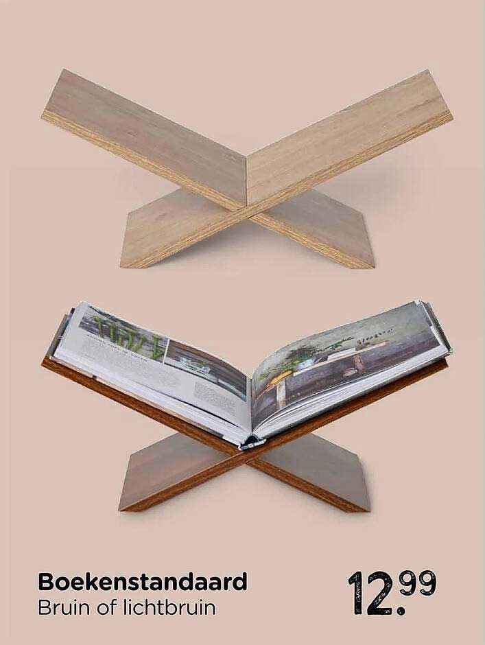 Boekenstandaard Bruin of lichtbruin