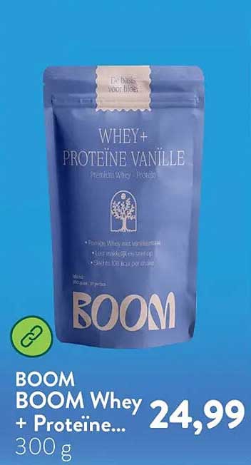 BOOM BOOM Whey + Proteïne Vanille