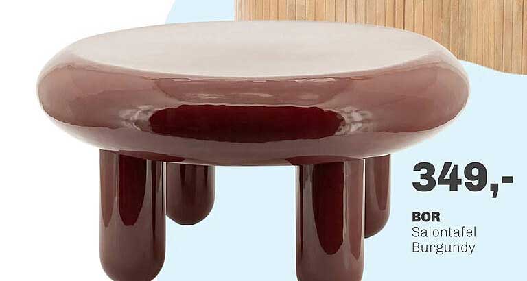 BOR Salontafel Burgundy