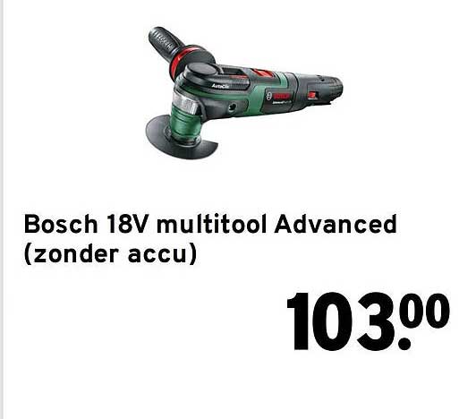 Bosch 18V multitool Advanced (zonder accu)