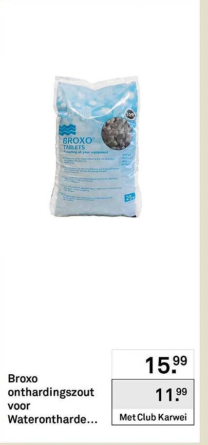 Broxo onthardingszout voor Waterontharde...