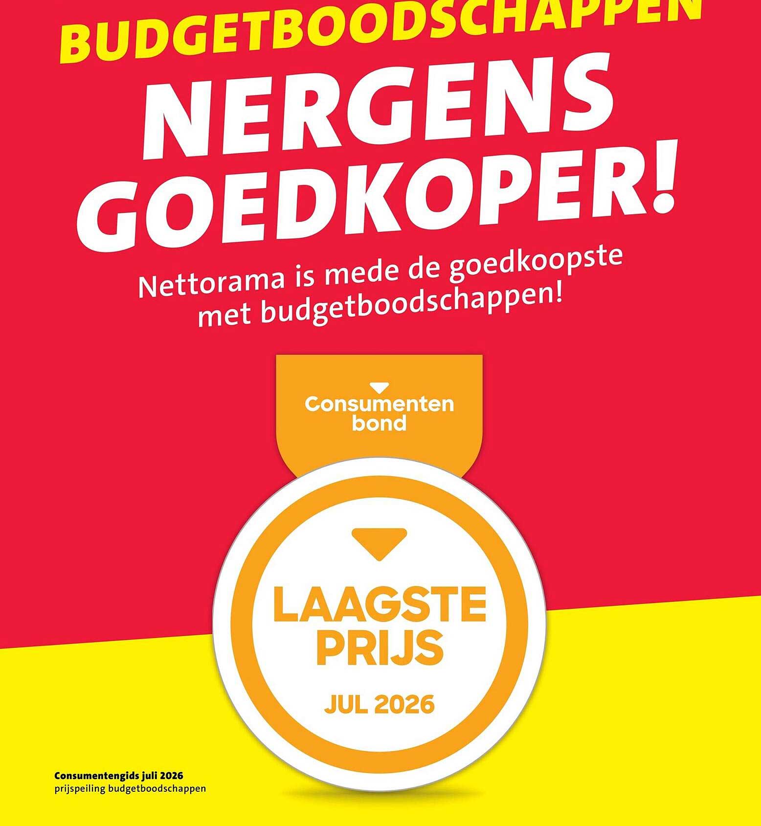 BUDGETBOODSCHAPPEN NERGENS GOEDKOPER!