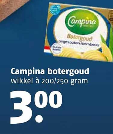 Campina boter goud wikkel à 200/250 gram