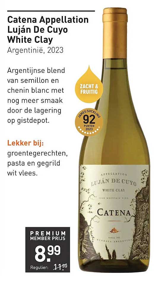 Catena Appellation Luján De Cuyo White Clay Argentinie, 2023