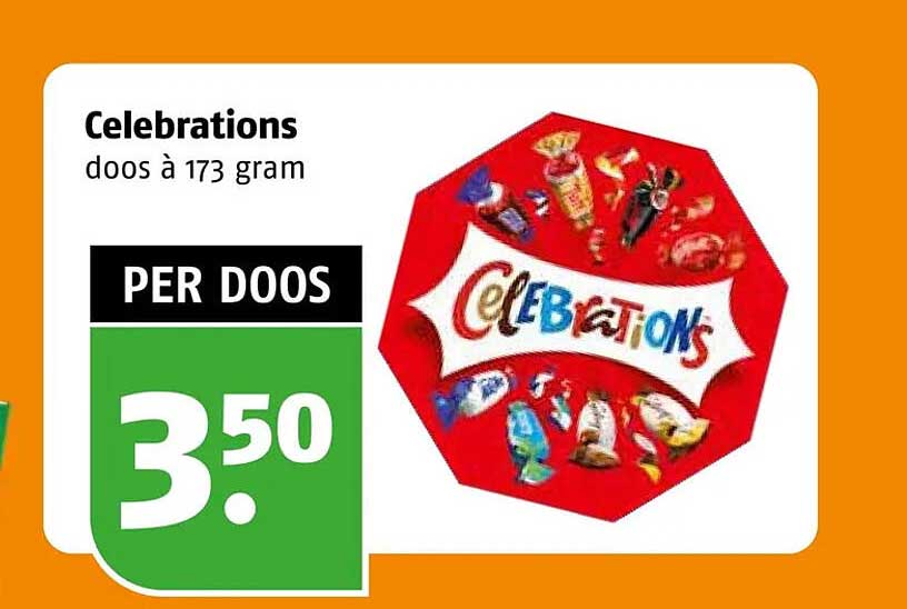 Celebrations doos à 173 gram PER DOOS