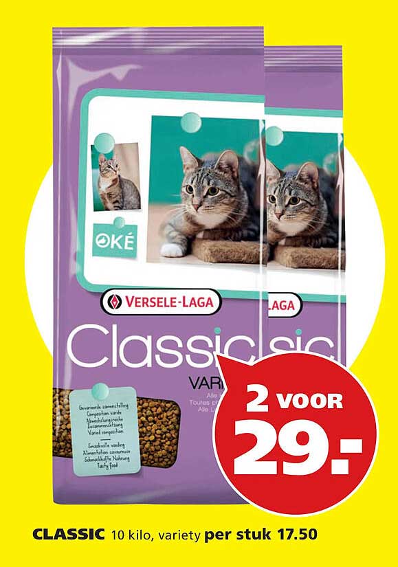CLASSIC 10 kilo, variety per stuk 17.50 2 voor 29.-