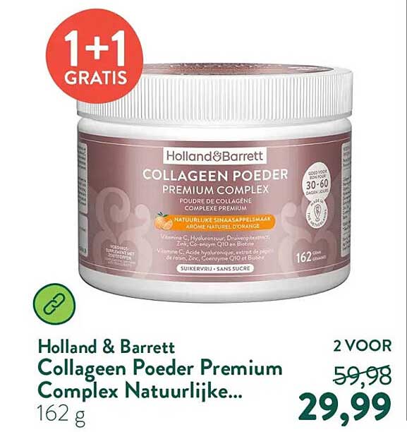 Collageen Poeder Premium Complex Natuurlijke... 1+1 GRATIS