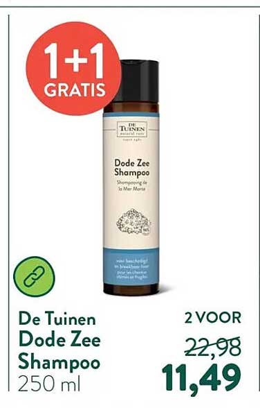 De Tuinen Dode Zee Shampoo 250 ml 1+1 GRATIS