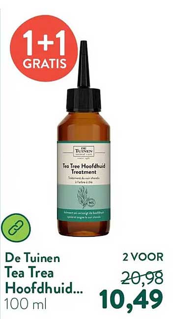 De Tuinen Tea Tree Hoofdhuid... 1+1 GRATIS
