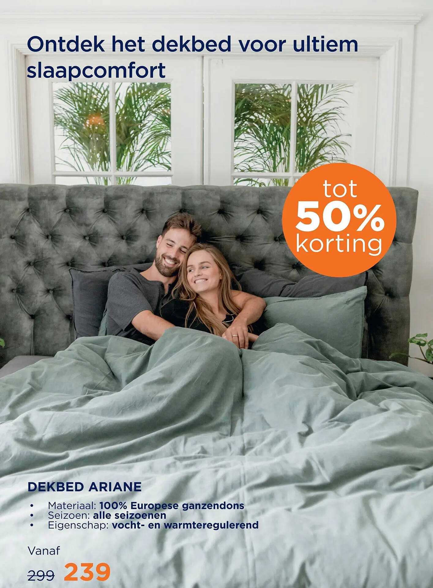 Dekbed Ariane tot 50% korting