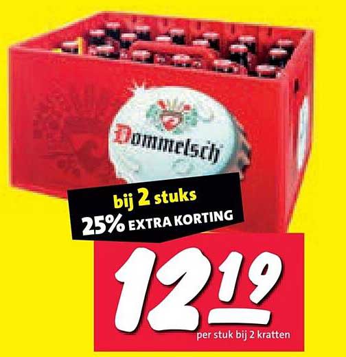 Dommelsch bij 2 stuks 25% EXTRA KORTING